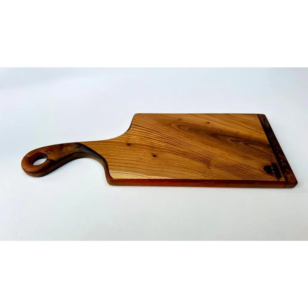 Z Branches Handmade Wood and Blue Resin Charcuterie Board